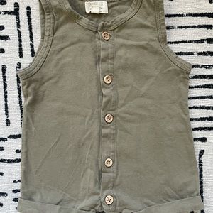 The Simple Folk Sleeveless Playsuit Romper in 0-3 months